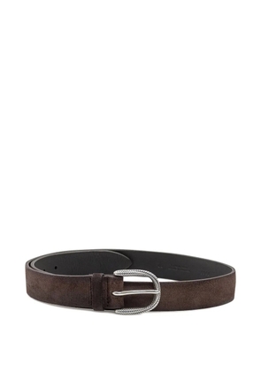 Orciani engraved suede belt - Brown