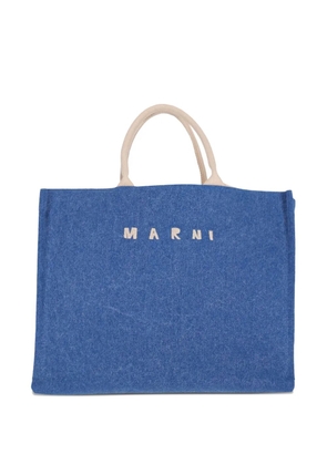 Marni logo-detail tote bag - Blue