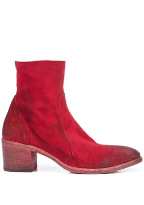 Madison.Maison suede ankle boots - RED