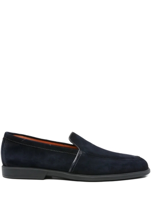 Santoni suede loafers - Blue