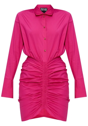 Versace Jeans Couture ruched shirtdress - Pink