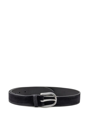Orciani engraved suede belt - Black