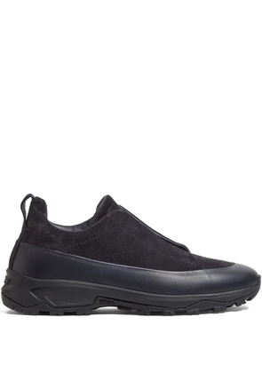 Zegna Triple Stitch™ leather suede sneakers - Black
