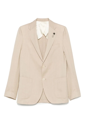 Lardini single-breasted blazer - Neutrals