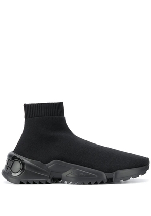 Ferragamo stretch-knit sneakers - Black