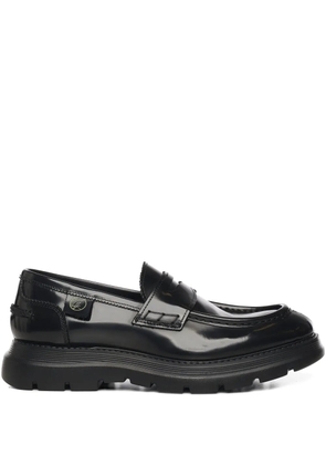 Giuliano Galiano Bryan Mocassins leather loafers - Black