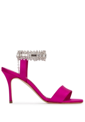 Manolo Blahnik 105mm Parinasan sandals - Purple