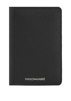 MAISON de SABRÉ Leather Passport Holder - Black