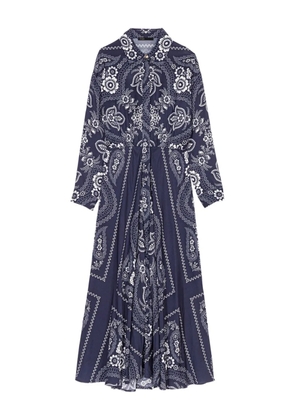 Maje bandana-print dress - Blue
