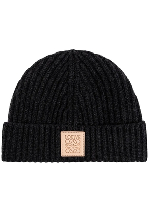 LOEWE cashmere beanie hat - Black