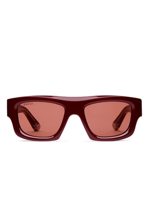 Gucci Eyewear rectangle-frame sunglasses - Red