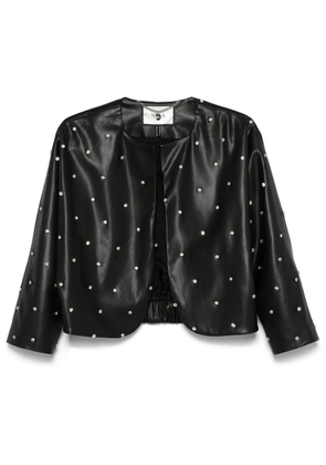 NISSA crystal-embellished jacket - Black