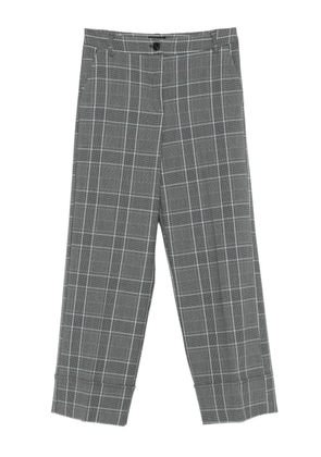 Marella Dany check-pattern trousers - Grey