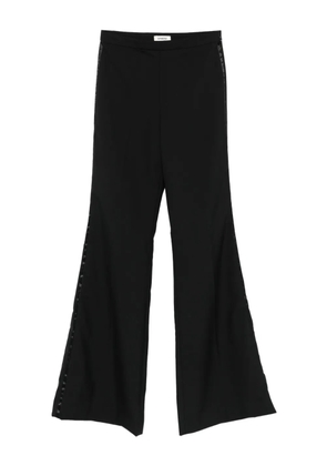 SANDRO wool blend flared trousers - Black