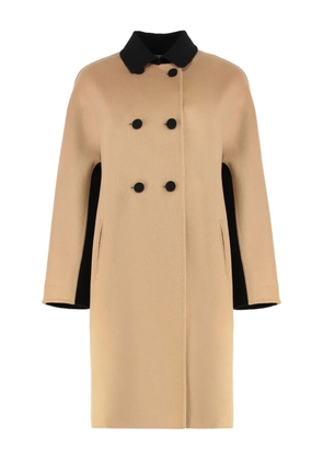 Sartoria Milanese double-breasted coat - Neutrals