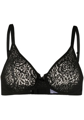 Wacoal halo lace moulded underwire bra - Black