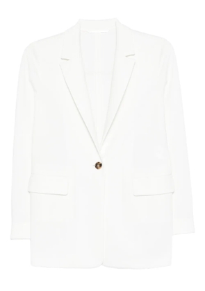 Marella single-button notched-lapel blazer - White