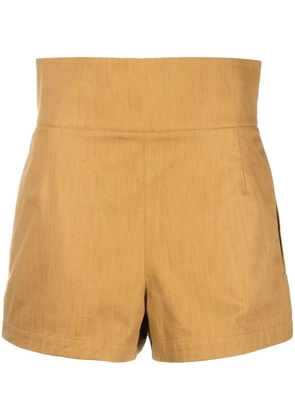 Ferragamo high-waisted tailored shorts - Yellow