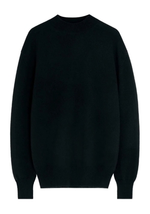LEMAIRE mock neck rib-knit trim sweater - Black