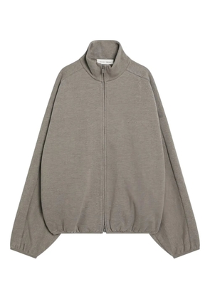 FEAR OF GOD ESSENTIALS full zip front cardigan - Grey
