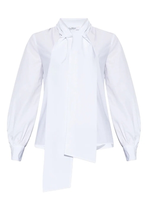 Max Mara bow-tie shirt - White