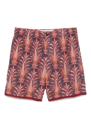 Valentino Garavani Voyage Imaginaire-print shorts - Blue