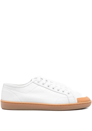 Saint Laurent lace-up toe sneakers - White