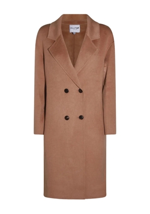 kujten double-breasted wool coat - Brown
