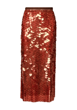 Fabiana Filippi sequin embellished midi skirt - Red