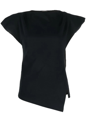 ISABEL MARANT Sebani padded asymmetric T-shirt - Black