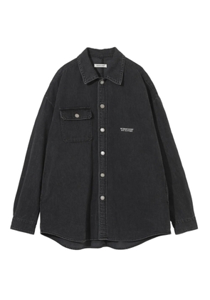 Undercover UC1E4411 frayed pocket shirt - Black