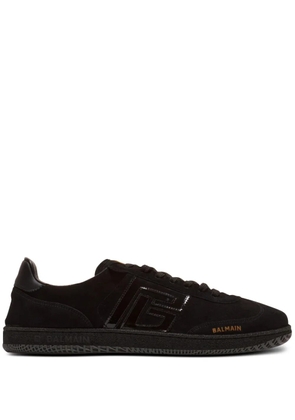 Balmain Swan suede sneakers - Black