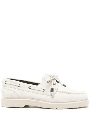 Brunello Cucinelli suede boat shoes - Neutrals