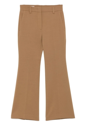Incotex pressed-crease trousers - Brown