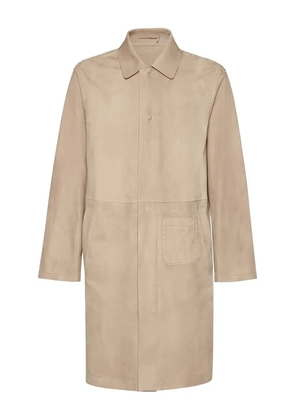 Ferragamo suede coat - Neutrals