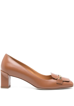 Tod's 50mm leather pumps - Brown