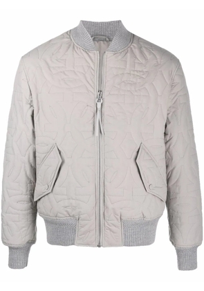 Ferragamo Gancini-logo bomber jacket - Grey