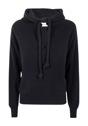 MRZ ribbed wool hoodie - Black
