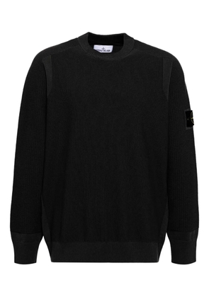 Stone Island logo-patched sweatshirt - Black