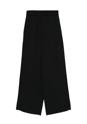 Marella elastic-waist wide-leg trousers - Black