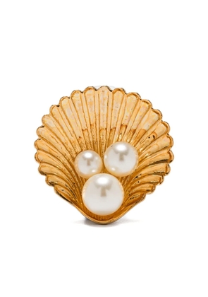 Jennifer Behr Maricela shell-pearl earrings - Gold