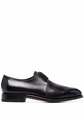 Ferragamo almond-toe lace-up Derby shoes - Black