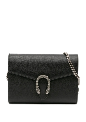 Gucci Pre-Owned 2016-2025 Mini Leather Dionysus Wallet on Chain crossbody bag - Black