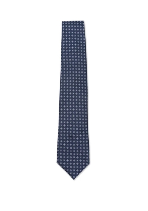 Corneliani patterned silk tie - Blue