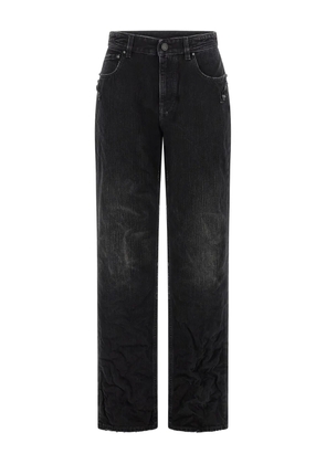 Balenciaga used-effect city jeans - Black