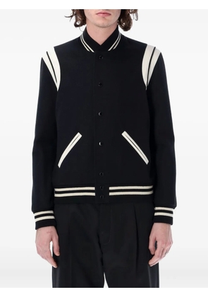 Saint Laurent snap-button bomber jacket - Black