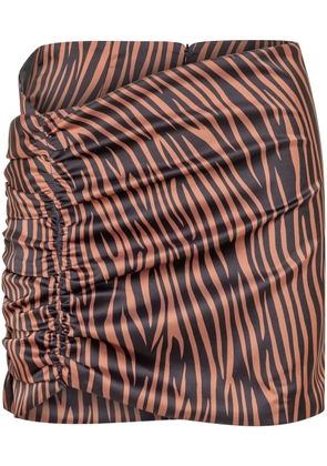 Nineminutes The Curling mini skirt - Brown