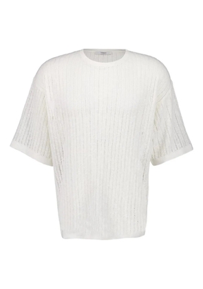 COMMAS pointelle knit T-shirt - White