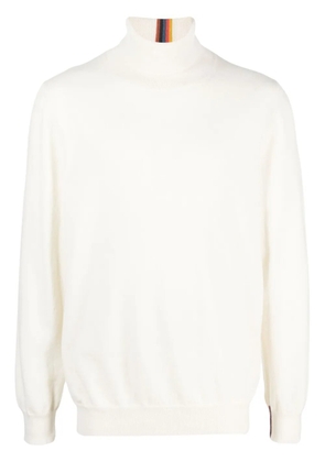 Paul Smith roll-neck cashmere jumper - White