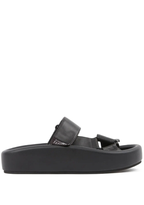 MM6 Maison Margiela Webbing leather sandals - Black